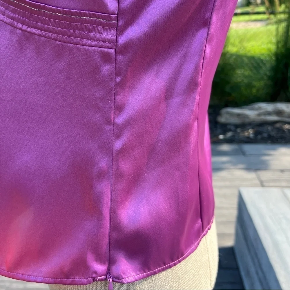 Esprit Purple Satin Tank Top - Picture 6 of 11